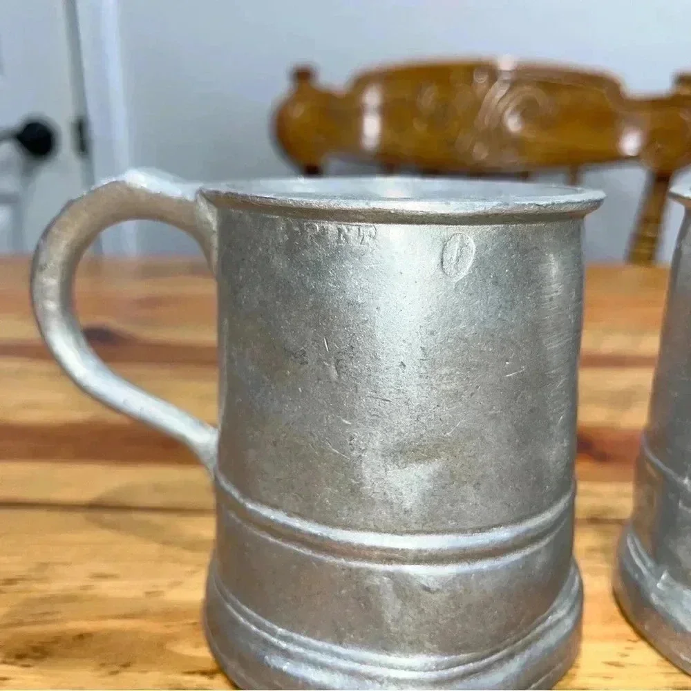 Wilton- RWP VINTAGE pewter mugs Steins with interesting markings